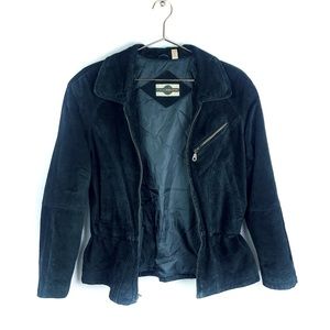 OUT BROOK Genuine Leather Jacket Black
